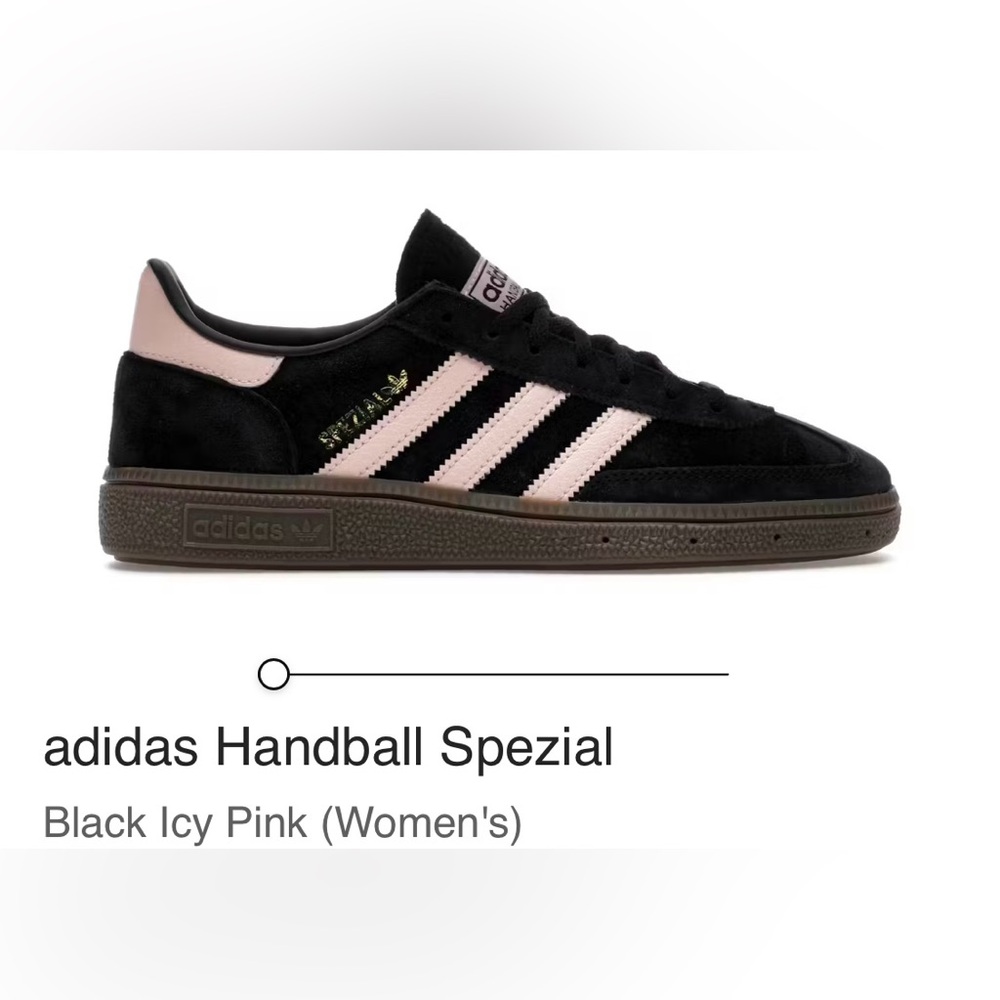 adidas Handball Spezial Black Icy Pink (Women's) size 8.5